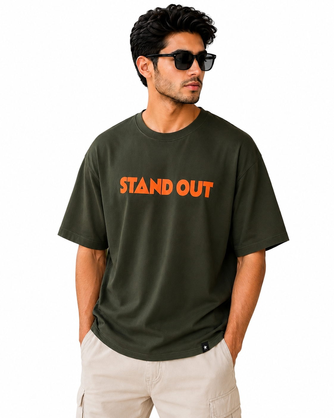 3D PRINT COTTON T SHIRT